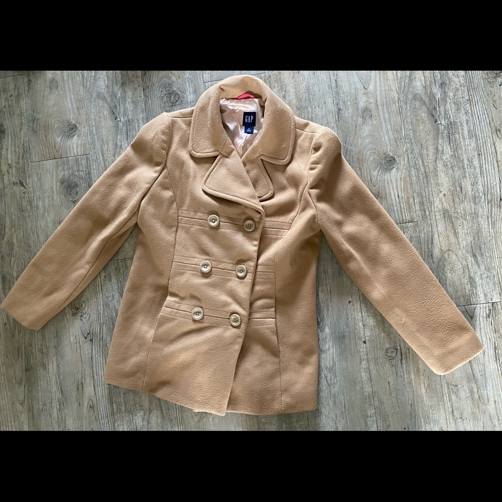 Gap Womens khaki short trench jacket Coat  medium